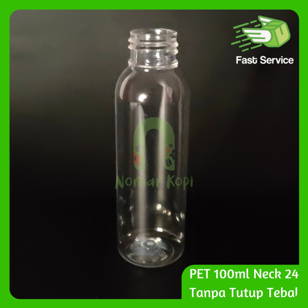 BOTOL PET 100ml Fliptop Bening KOSMETIK SABUN HAND SANITIZER