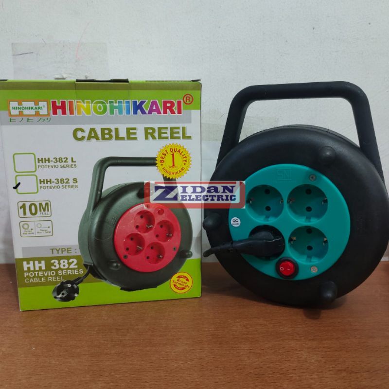 Kabel Roll / Kabel Box HINOHIKARI 10 Meter, Kabel Tembaga Murni