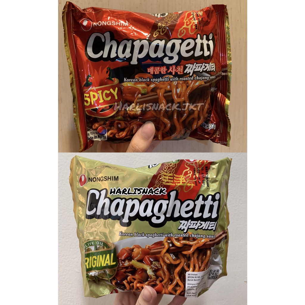 

Nongshim Chapaghetti / Chapagetti Spicy Parasite - Korea Black Spaghetti Roasted Jjajang