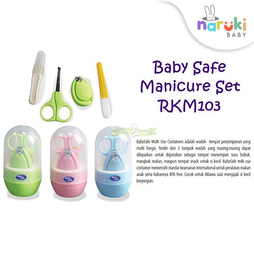 Baby Safe Manicure Set Gunting Kuku Bayi Gift Set Baby Set RKM103