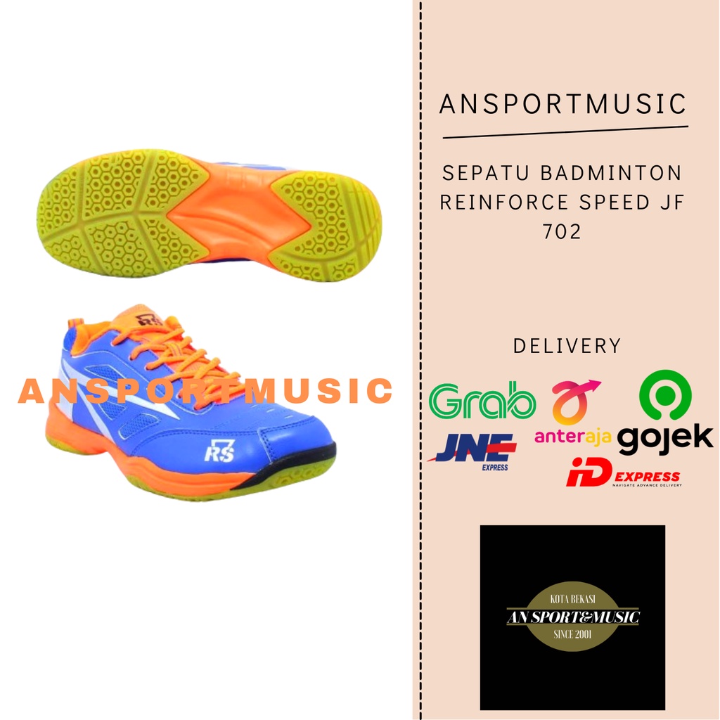 Sepatu Badminton RS JF 702 Original 100%