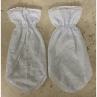 Sarung Tangan Ihrom Segitiga Katun Paris Putih Perlengkapan Umroh / Perlengkapan Haji