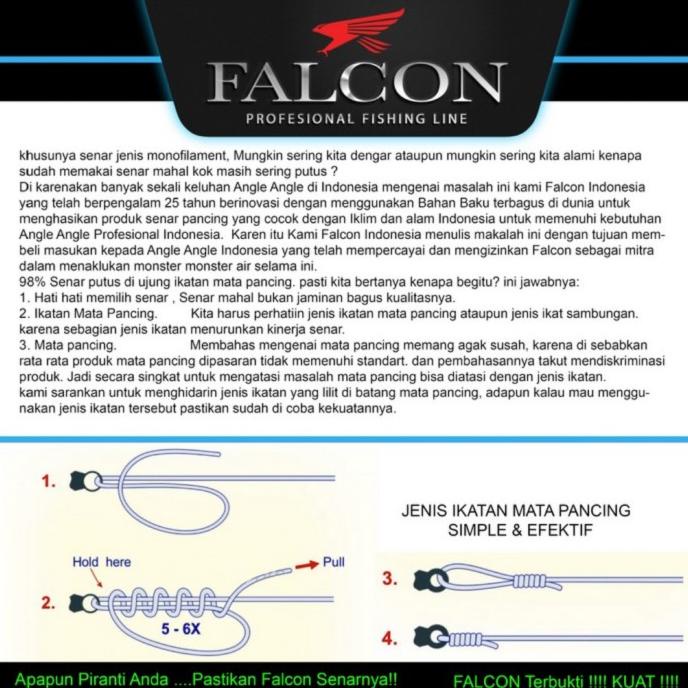 Senar Pancing Galatama Falcon Wiver 150m