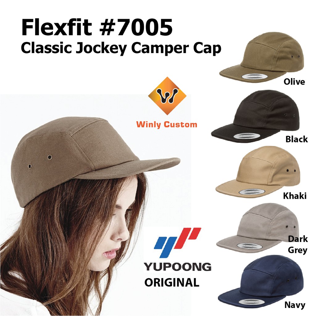 Topi Yupoong Flexfit Classic Jockey Camper Cap 7005 ORIGINAL