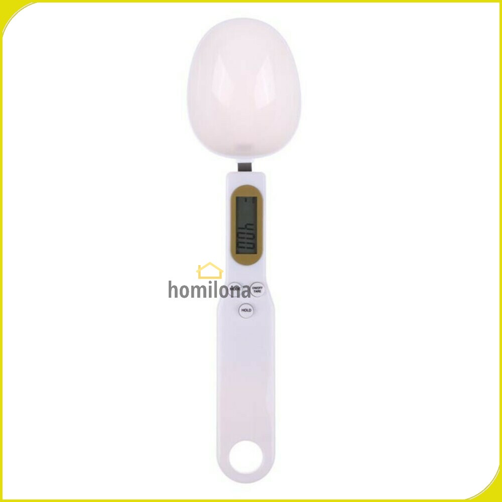 Sendok Ukur Elektrik Digital Spoon Scale 0.1g 500g Maks - Taffware Digipounds HM10 - White