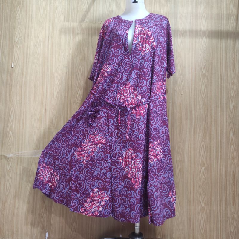 Batik Qonita Daster Rosita Saku Sleting Motif Halus 2-Motif 2