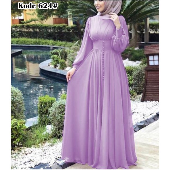 624# longdress fashion muslim terbaru // dress muslim//BAJU MUSLIM TERBARU