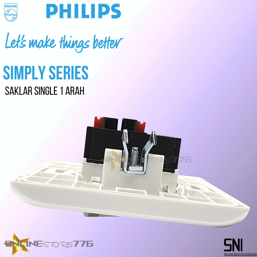 Saklar Tunggal PHILIPS Simply 1 Gang 1 Way / Saklar Single