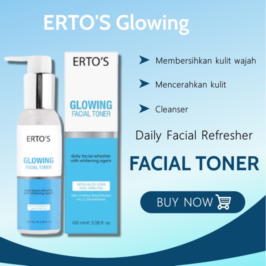 [ORI] FACIAL TONER GLOWING SERIES Ampuh Menyegarkan dan Membersihkan Kulit Wajah dari Kotoran