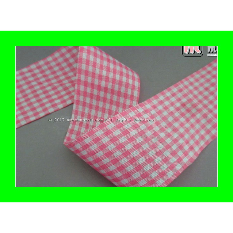 

Pita Gingham Pink 5 cm (PITA-205) TDD Kerajinan Tangan