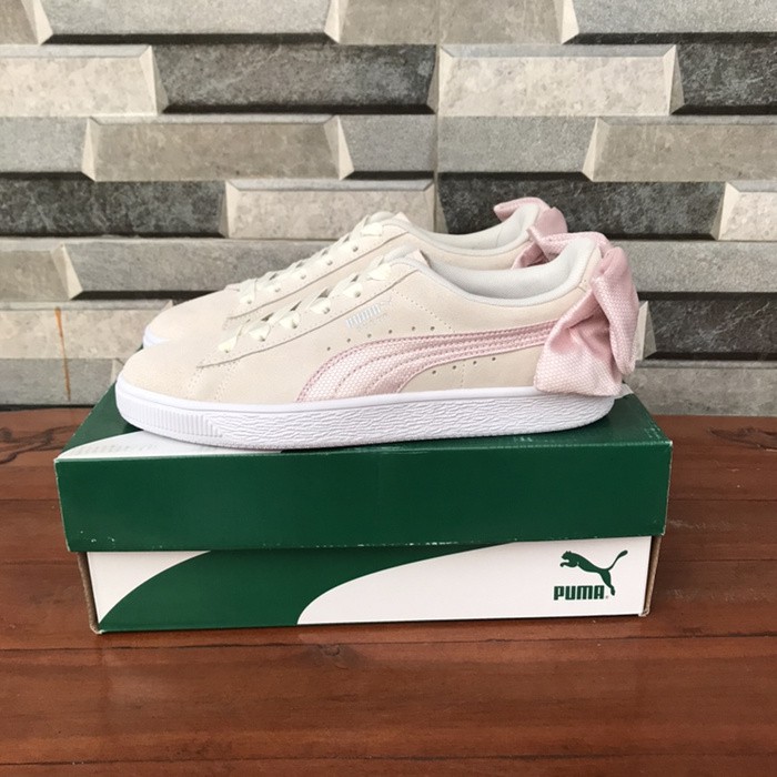 puma suede bow hexamesh