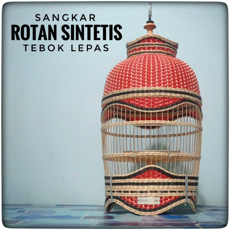 sangkar burung perkutut, sangkar rajut rotan sintetis | kandang burung stupa br - wakhidrotan