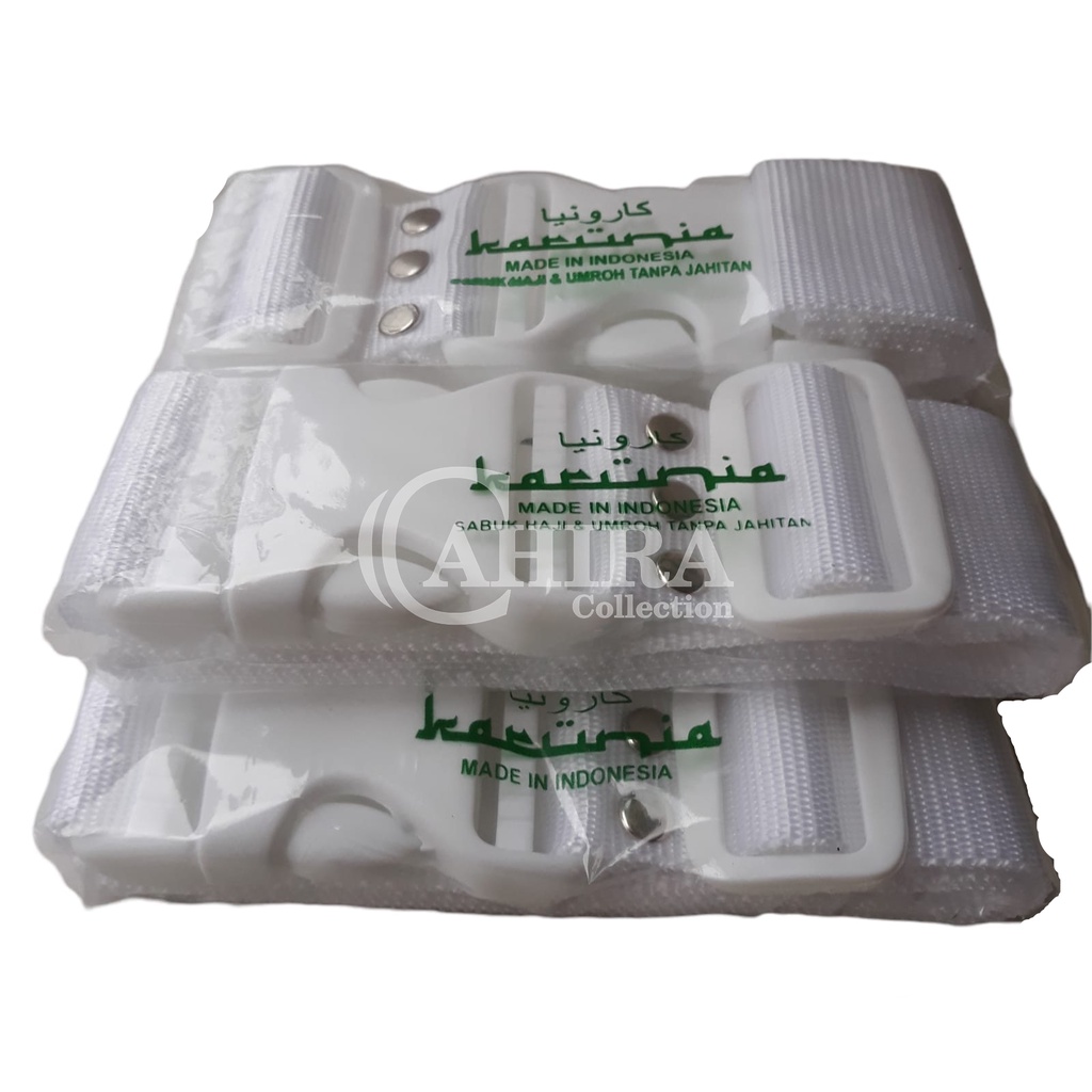 SABUK HAJI ALL SIZE DEWASA PUTIH IKAT PINGGANG IHRAM DEWASA