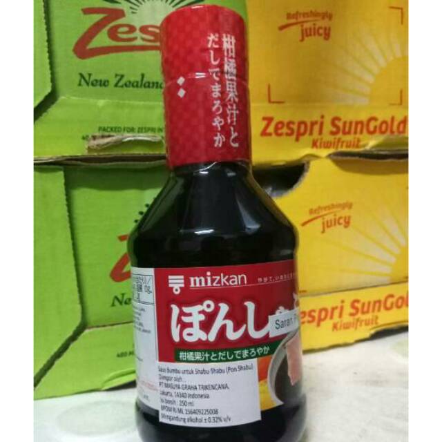 

Mizkan Citrus Soy Pon Shabu Shabu Dipping Sauce Bumbu Saus Jepang. 250ml
