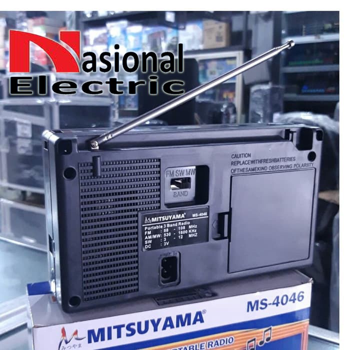Radio MITSUYAMA  FM AM SW Portable Radio AC DC