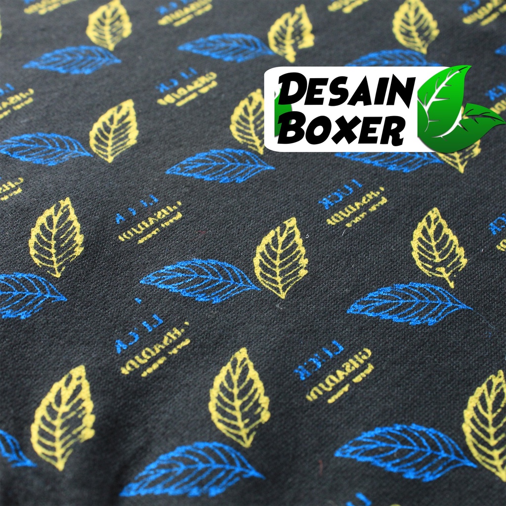 Boxer Cd Import Pria Dewasa Bahan Katun Adem Motif Daun