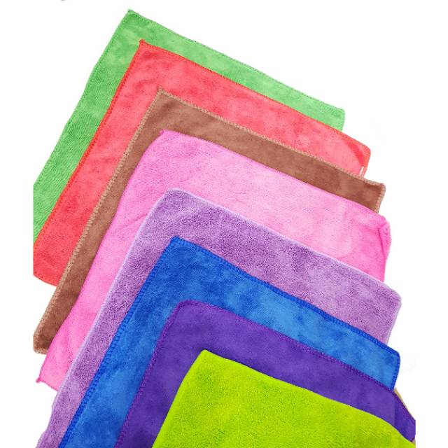 30X30 / 35X35 Kain Lap Microfiber  / kain lap serbaguna  ECERAN / pcs / SATUAN S1