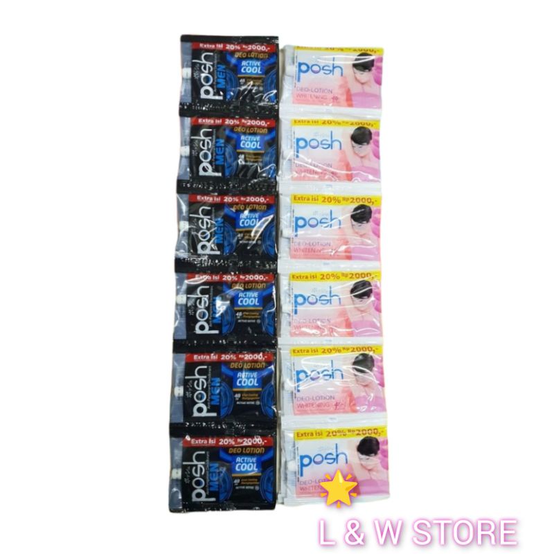Deodorant Posh Sachet 1 Renteng Isi 12pcs/Deodorant Men