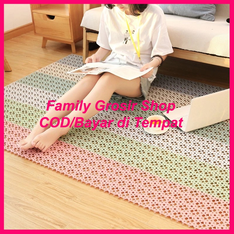 Karpet Kamar Mandi Dapur ANTI SLIP Polkadot Keset ANTI LICIN