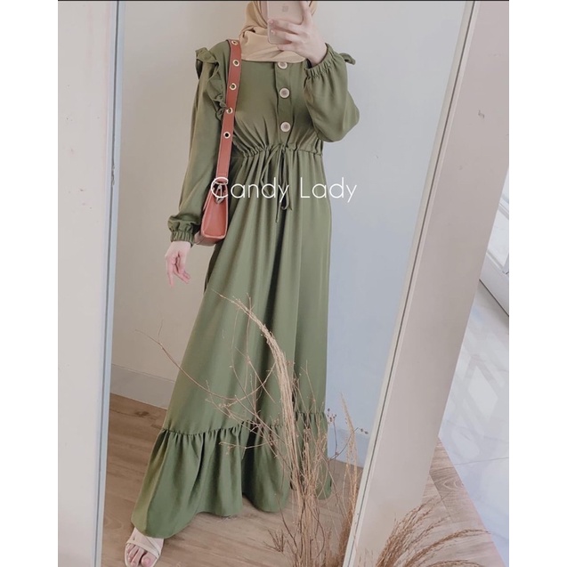 (MGA) GAMIS KORIA REMPEL DAILY BUSUI WANITA DRESS MOSCREPE PREMIUM