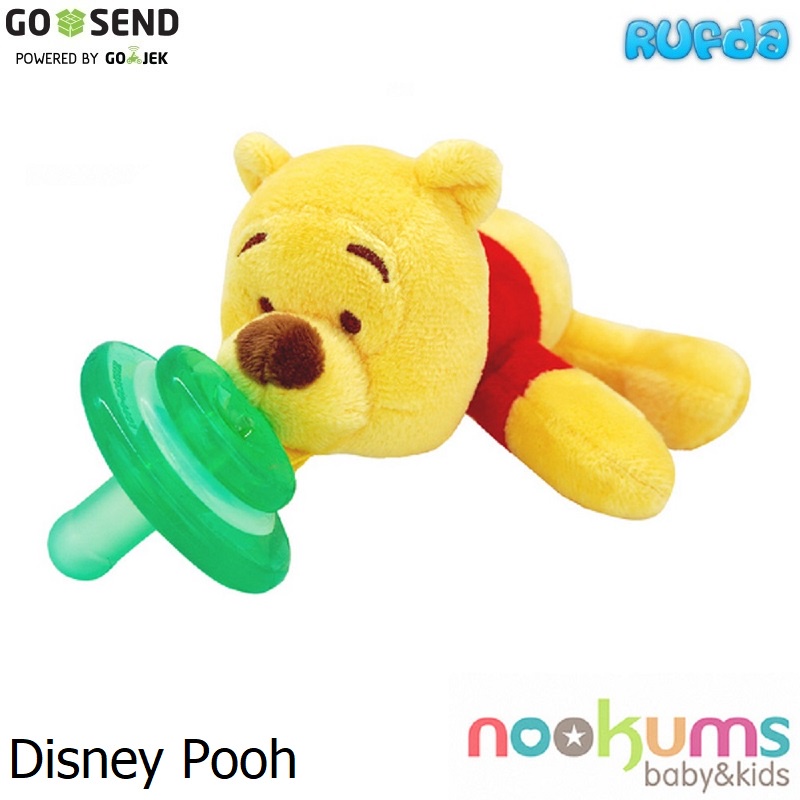 Nookums Disney Pooh Pacifier with Plushies Empeng dengan Boneka