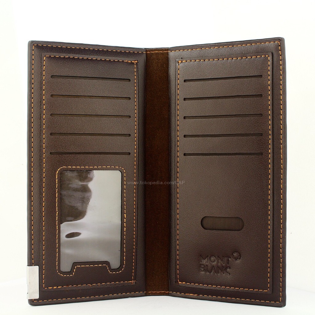 DOMPET KULIT PRIA PANJANG IMPORT BRANDED PROMO | MB WALLET MEISTER BLACK BROWN LONG WALLET PREMIUM