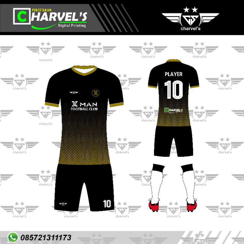 Jersey Sepakbola Futsal Desain Sendiri
