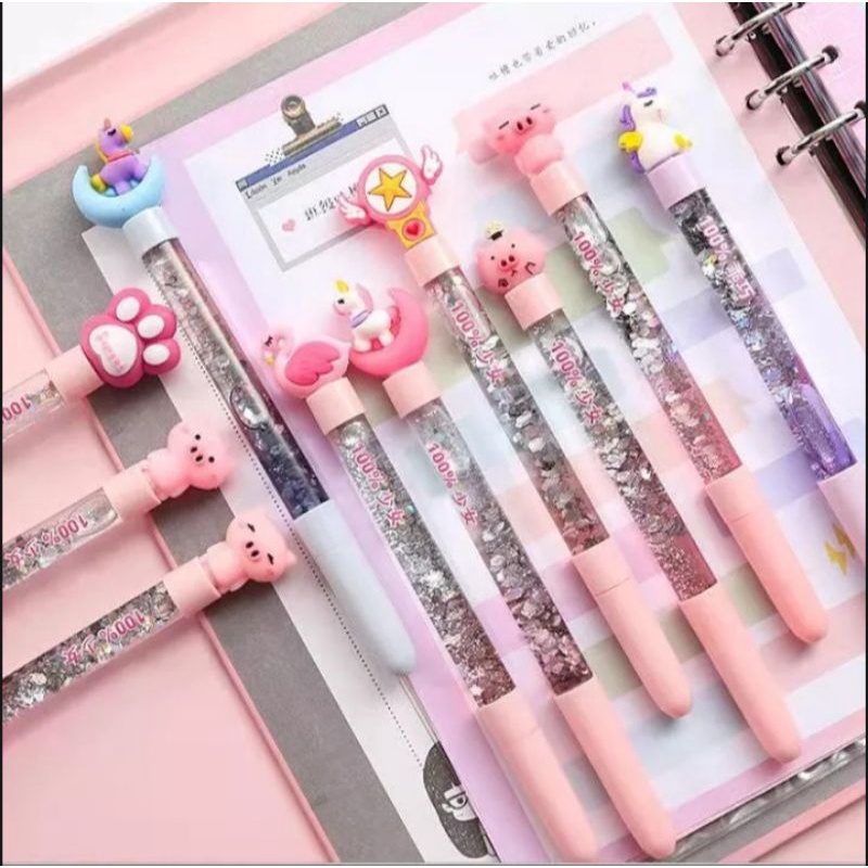 Pulpen gell karakter lucu