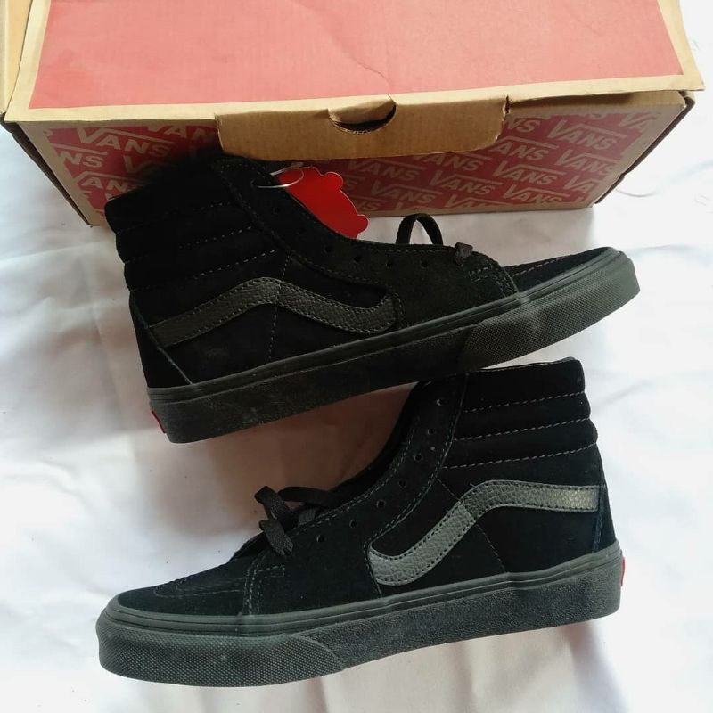 Jual Vans Sk8 Hi Full Black Original New Bnib Barang Resmi Pt Navya