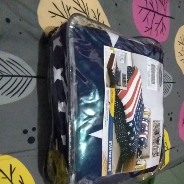 Id. California - Sprei Rumbai King Star And Stripe / Usa