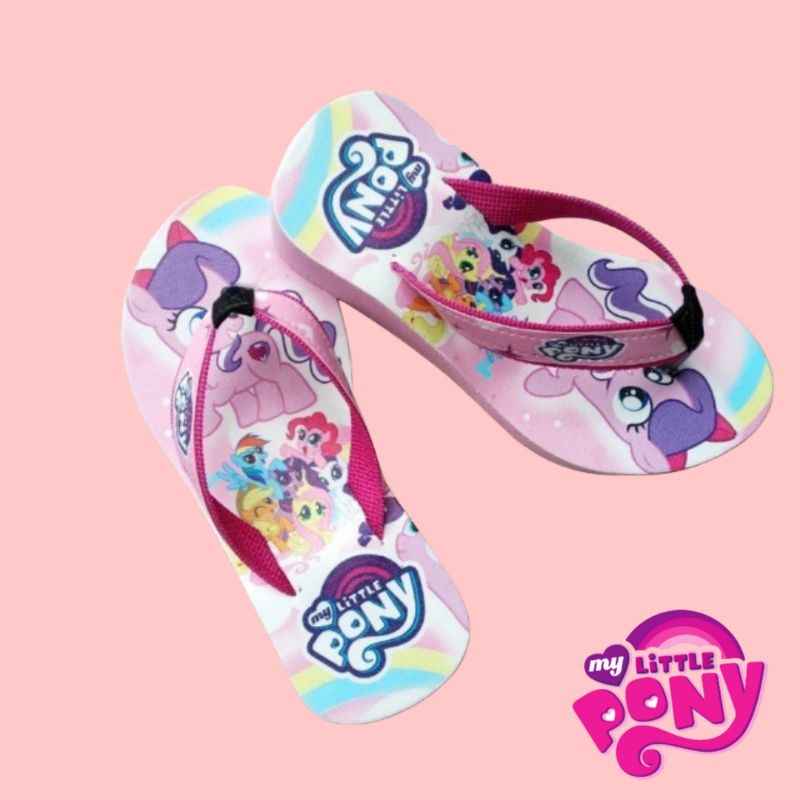 Sandal Wedges Anak Karakter | Wedges Anak Kudapony ( WGS PONY)