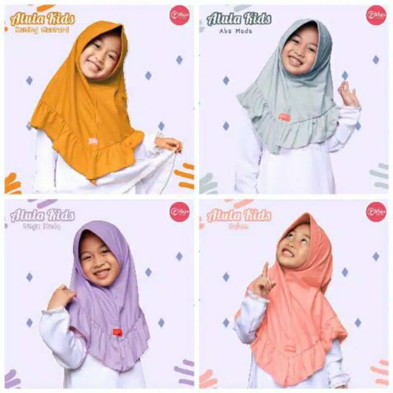 ALULA KIDS BY KHAYR MOSWEAR HIJAB KAOS HIJAB INSTAN ANAK