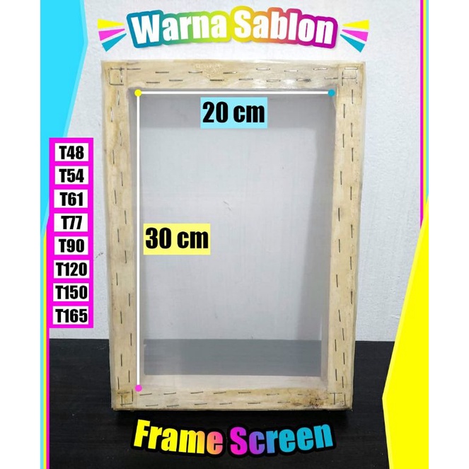 

Frame Screen sablon 20 x 30