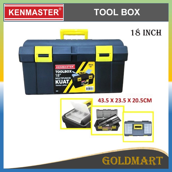 Tool Box 18inch - Kenmaster Kotak Box Perkakas Serbaguna