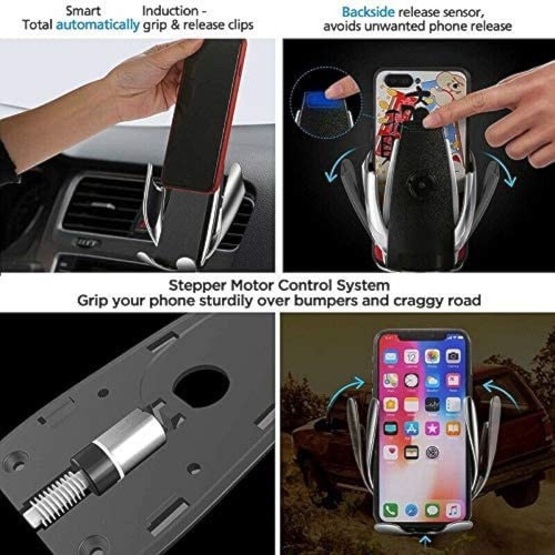 Car Wireless Charger S5 / Holder Hp Charger Mobil / Smart Sensor