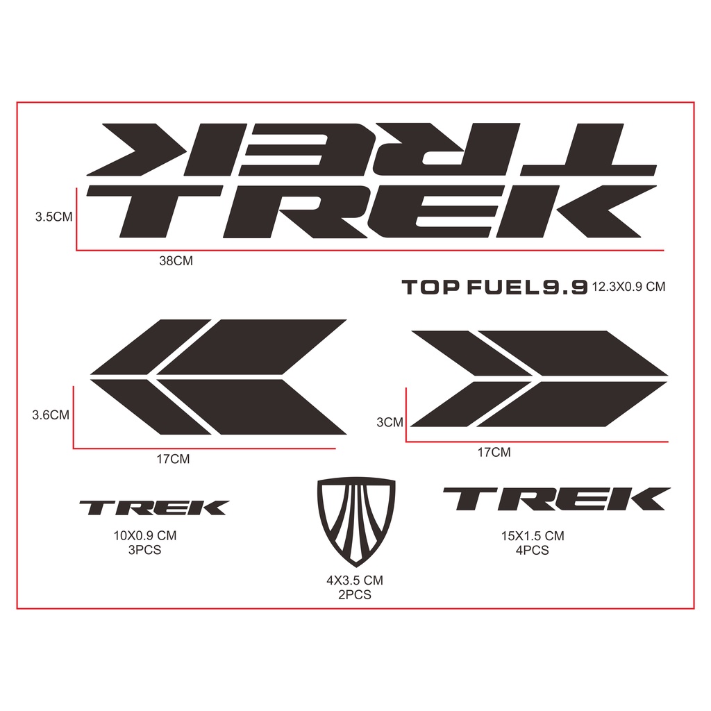 sticker cutting frame sepeda trek