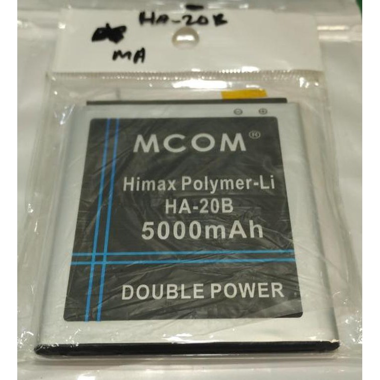 baterai himax polymer-li ha-20b polymer li mcom 5000mah battery battle
