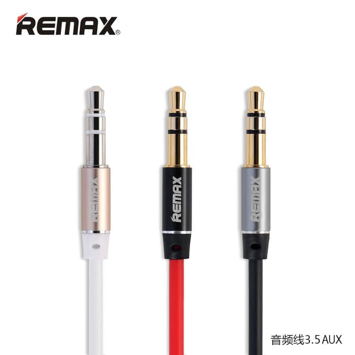 REMAX Aux Audio Kabel 2 Meter RL-L200 Cable 3.5mm Jack 100% ORIGINAL