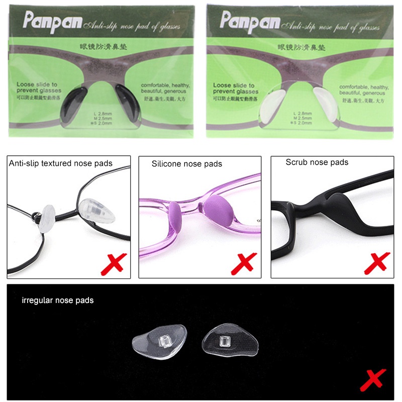 COD✨1 Pasang Kacamata Penyangga Hidung Pencegah Turun Dan Penahan Kacamata Silikon Aksesoris Non Slip Anti Menjatuhkan Penutup Telinga Telinga A one