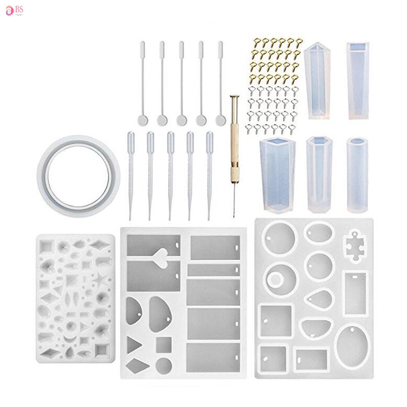 127pcs Cetakan Resin Bahan Silikon Untuk Gantungan Kunci 127pcs Cetakan Resin Bahan Silikon Untuk Gantungan Kunci
