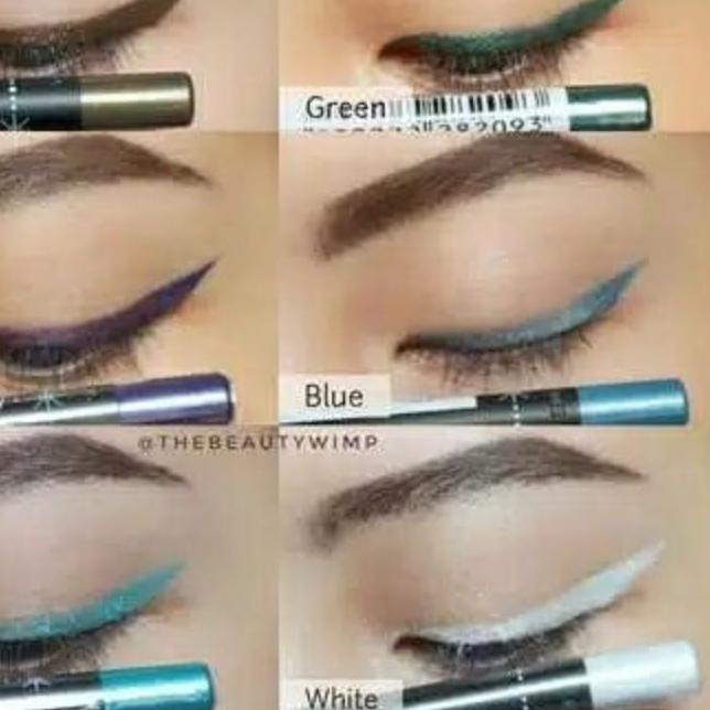 Pixy Line and Shadow Eyeliner dan Eyeshadow 1.2gram Pensil Mata Hijau Putih Rose Biru