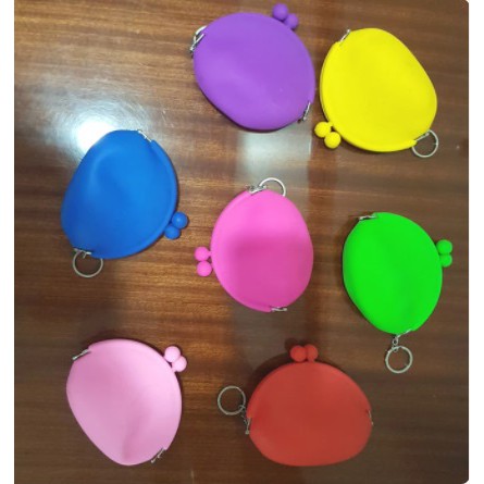 FARNELL - Dompet Koin Silikon Warna Warni Lucu Bisa Buat Gantungan Kunci / Tas