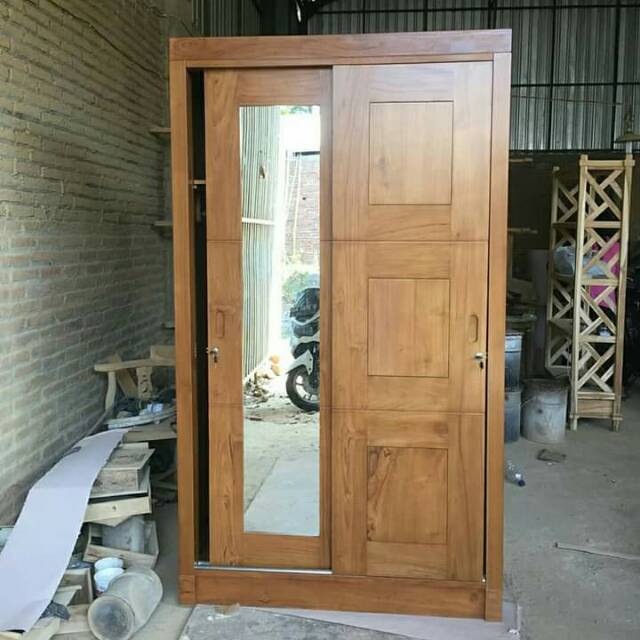 Almari minimalis sliding almari sliding almari pakaian jati