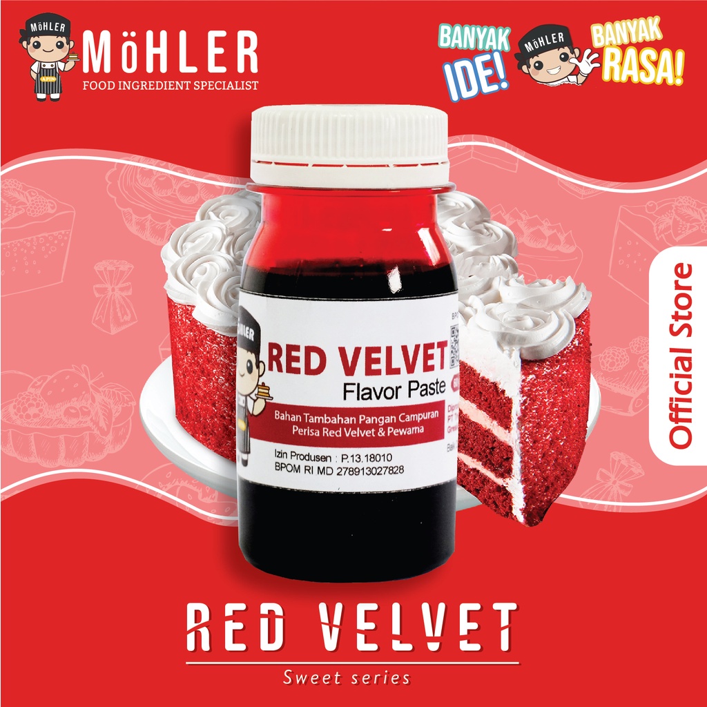 

Mohler Perisa Redvelvet, Mohler Perisa Taro, Mohler Perisa Melon, Mohler Perisa Pandan, Mohler Perisa Chocolate Black Forest & Mohler Flavor Perisa Vanilla