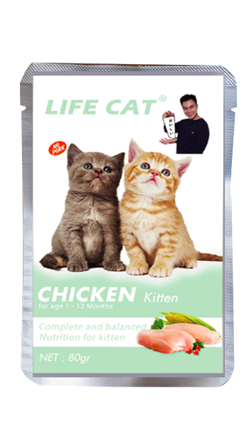 LIFE CAT Pouch 85gr Wet Cat Food / Makanan Kucing Basah 85Gr