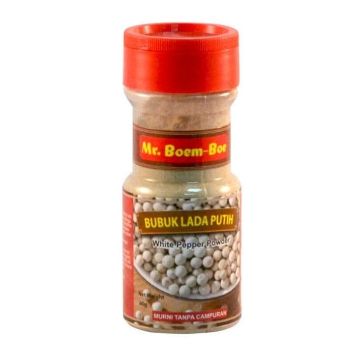 MR. BOEM-BOE BUBUK LADA PUTIH/ WHITE PEPPER POWDER/ BUBUK MURNI TANPA CAMPURAN 60 GRAM