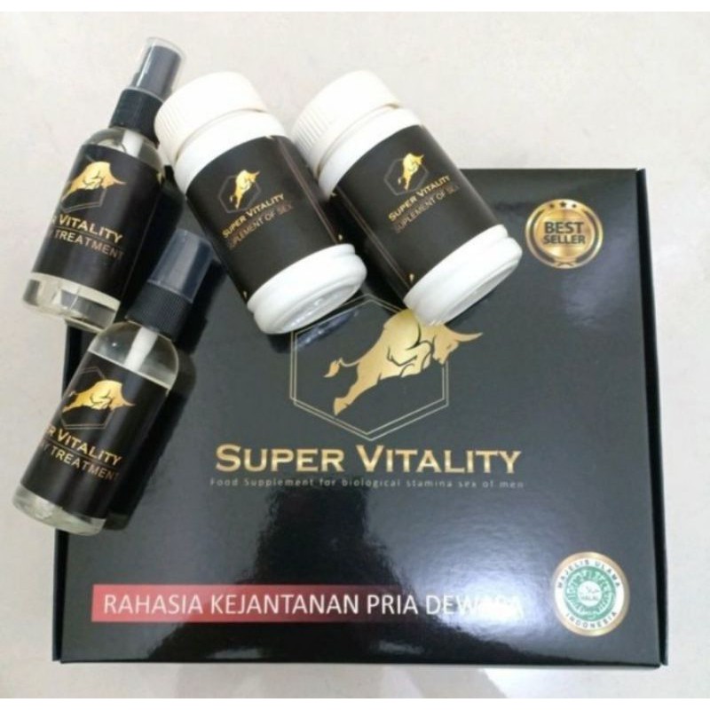 [TERLARIS] SUPER VITALITY STAMINA PRIA DEWASA (BONUS OIL SPRAY)