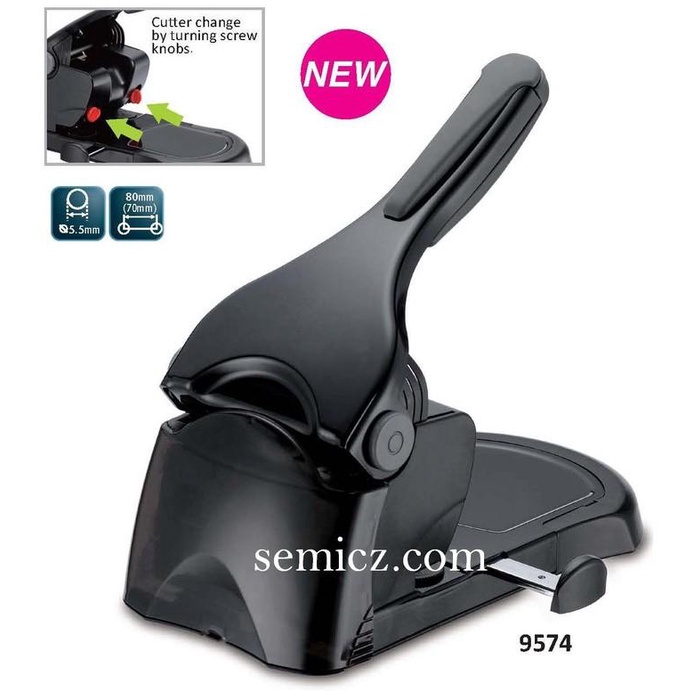 

Staples | Pembolong Kw-Trio 9574 Effortless Lever-Tech Heavy Duty 2 Hole Punch Murah Baru