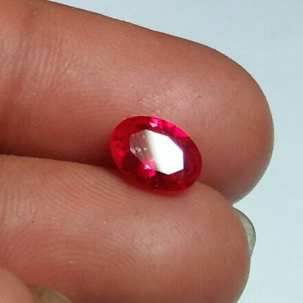 Batu Akik Merah Siem Diamond Cutting Original