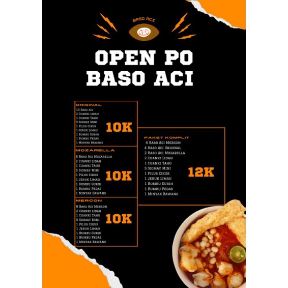 

Baso Aci Varian Komplit